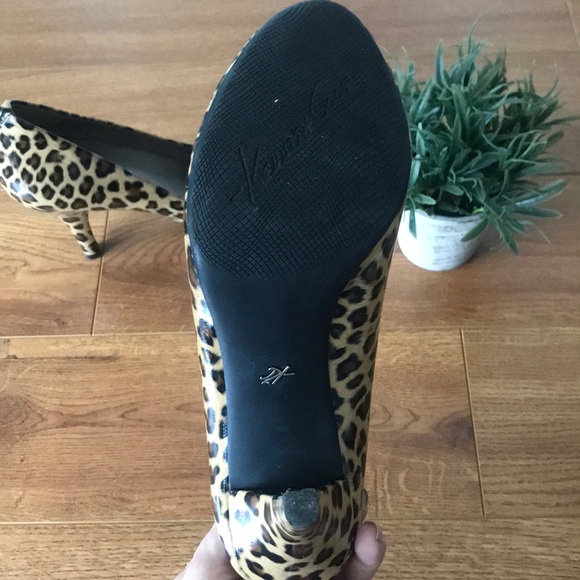 KENNETH COLE Patent Cheetah Print Heels - Picture 4 of 4